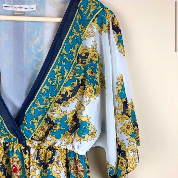 Boston Proper Deep V-Neck Midi Dress Sz.S - Picture 2 of 6